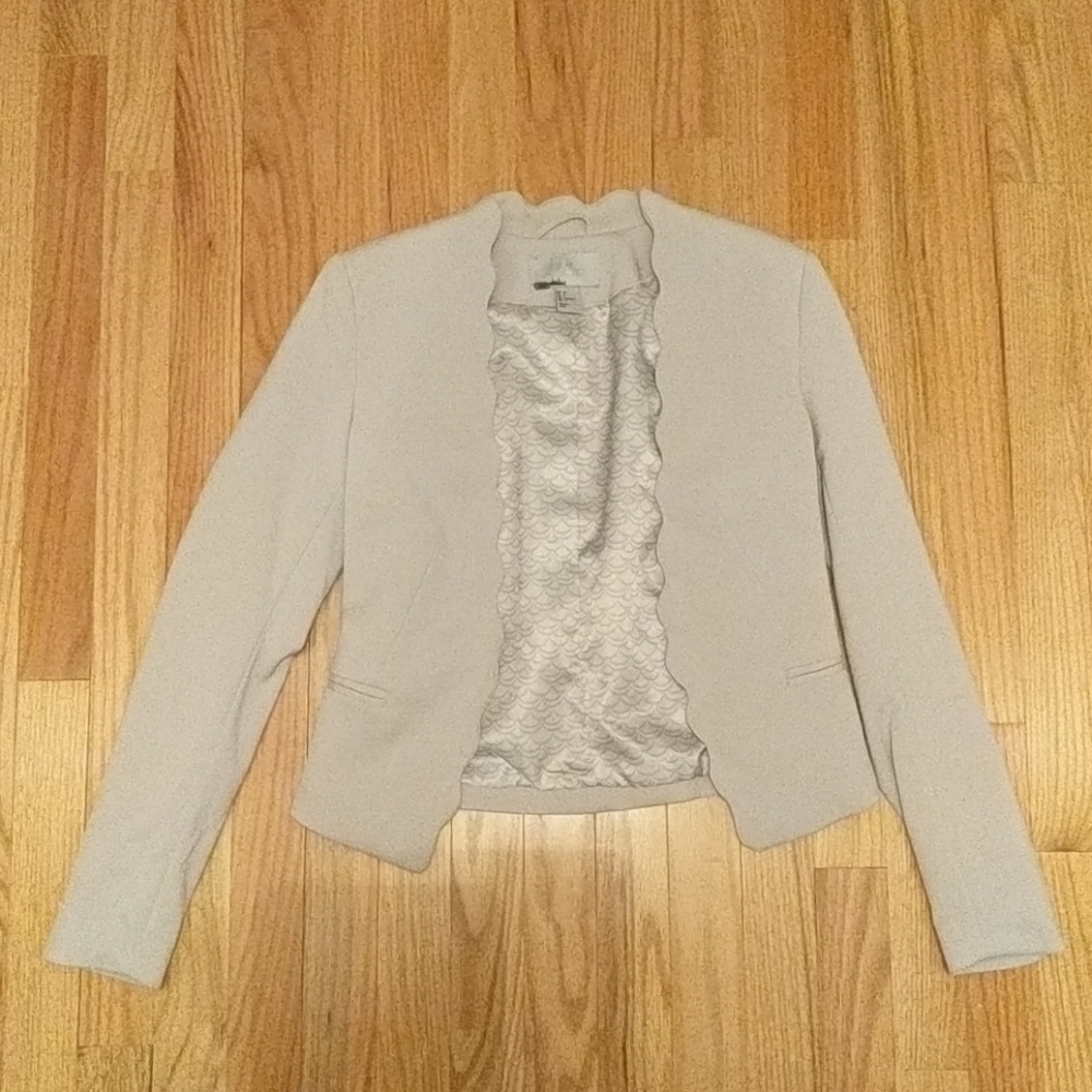 H&M scalloped edge blazer